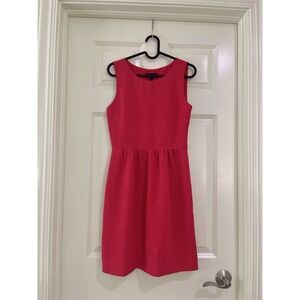 j crew women red dress size 0